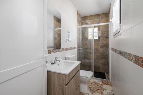 Koupelna v ubytování Casa Rural Entrecaminos