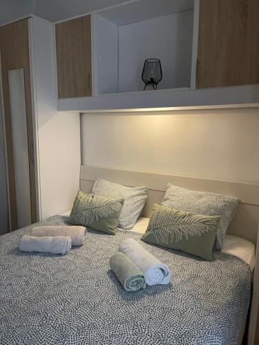 Posteľ alebo postele v izbe v ubytovaní Apartman Hrusta Crikvenica