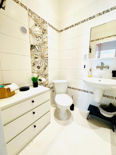 Koupelna v ubytování Apartmán na Žerotínce