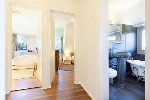 Koupelna v ubytování Sonnenhüs