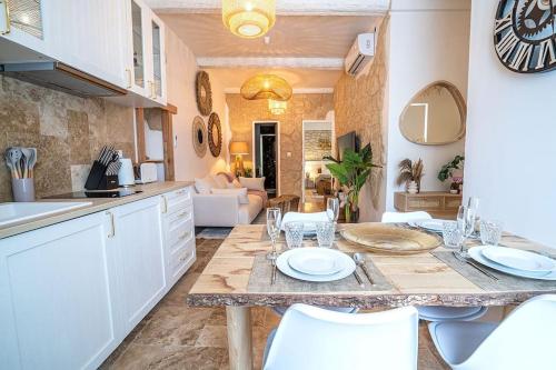 Køkken eller tekøkken på Évasion scandinave à Narbonne élégance et confort réunis !