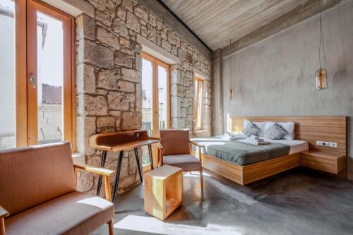 Postel nebo postele na pokoji v ubytování Warszawski Alaçatı