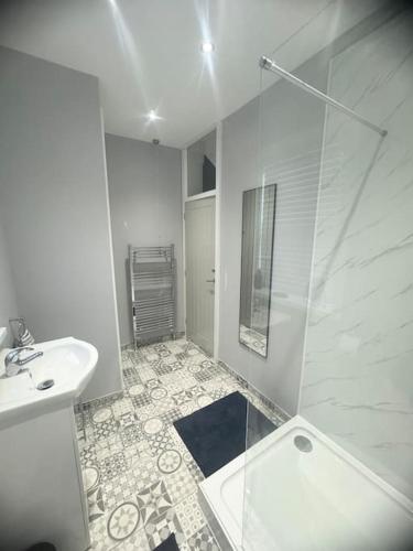 Koupelna v ubytování Sea Breeze house