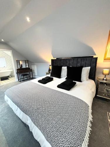 Postel nebo postele na pokoji v ubytování Sea Breeze house