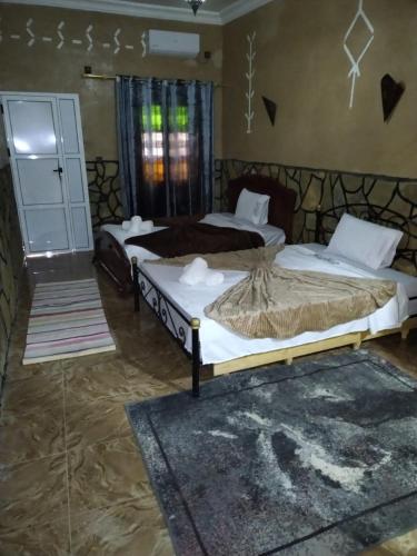 Cama o camas de una habitación en Riad Lalla