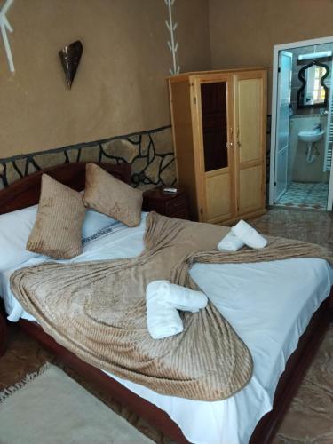 Cama o camas de una habitación en Riad Lalla