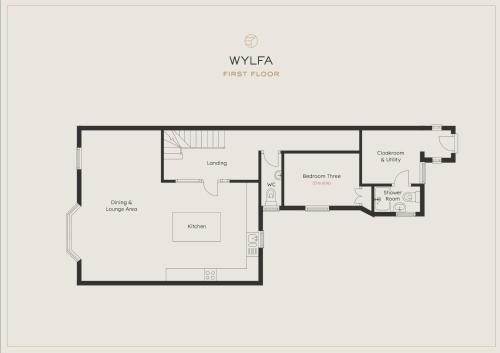 Plano de Wylfa The Upper House & The Hide By Birch Stay