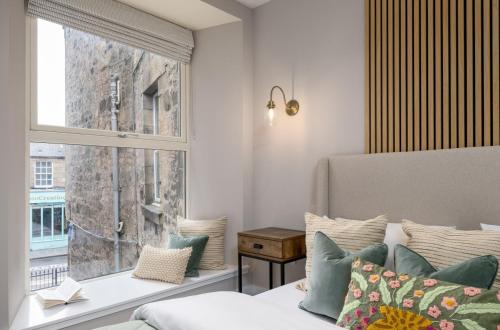 Posezení v ubytování Highland Hideaway Apartment