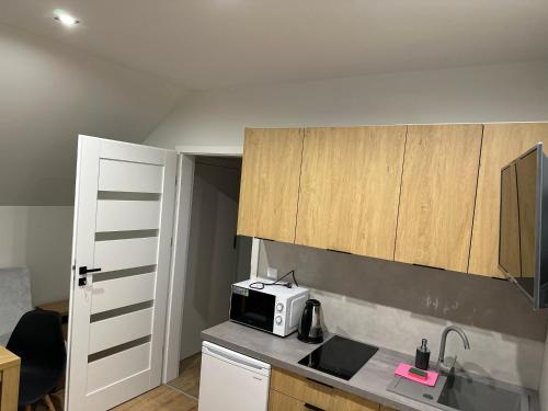 Η κουζίνα ή μικρή κουζίνα στο Apartament u Zuzy 2