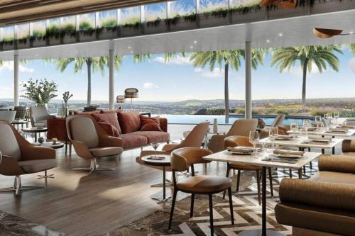 Ruang duduk di Oku Luxury apartment, Ellipse, Waterfall