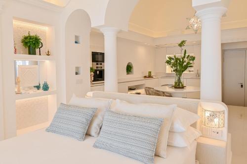 Ένα ή περισσότερα κρεβάτια σε δωμάτιο στο Residenza La Zerina