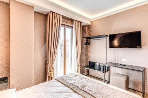 Μια τηλεόραση ή/και κέντρο ψυχαγωγίας στο Hotel Belle Arti