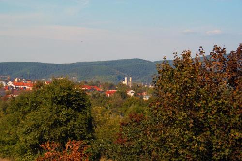 Ein allgemeiner Bergblick oder ein Berglick von des Hotels aus