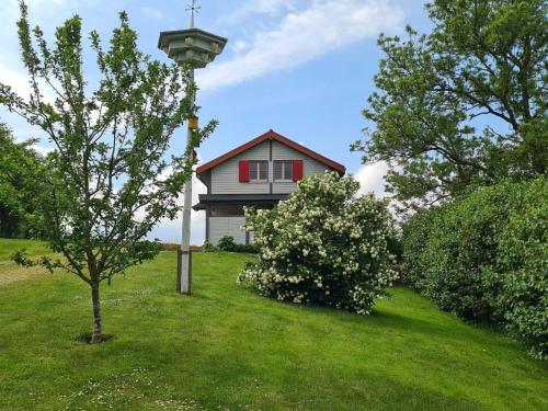 Κήπος έξω από το H12 Holz-Ferienhaus Haffblick Russow nahe Ostseebad Rerik