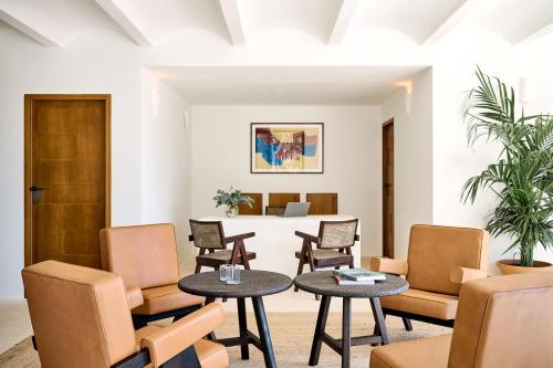 Χώρος καθιστικού στο CAP Menorca Relais & Chateaux