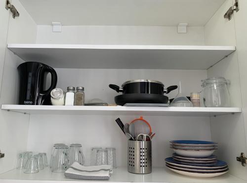 Kuchyňa alebo kuchynka v ubytovaní Silver Shine Apartman