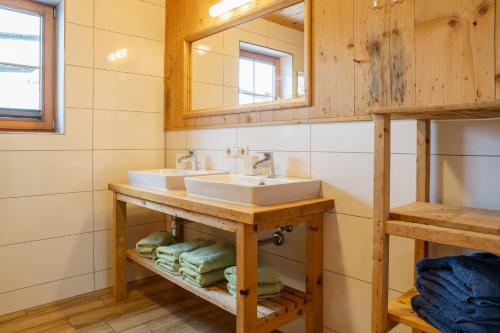 Kúpeľňa v ubytovaní Neuberg Alm