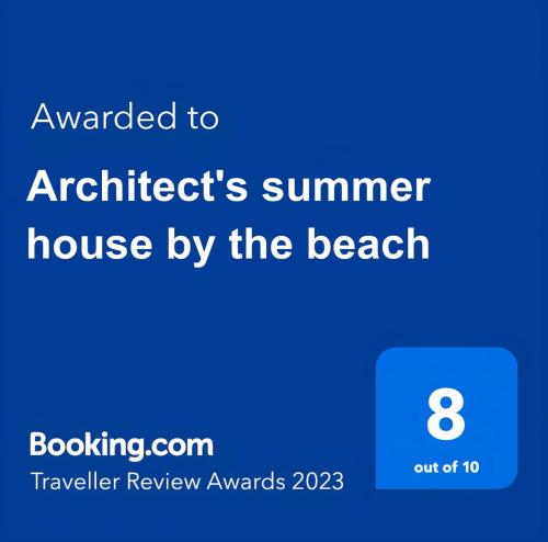 Sijil, anugerah, tanda atau dokumen lain yang dipamerkan di Architect's summer house by the beach
