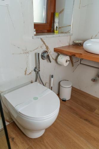 Koupelna v ubytování Zì Rosa B&B