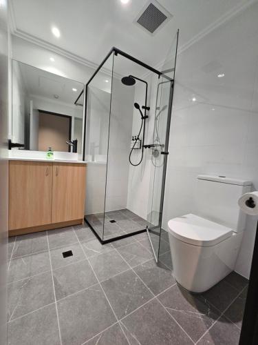 Un baño de Econo Lodge Rivervale
