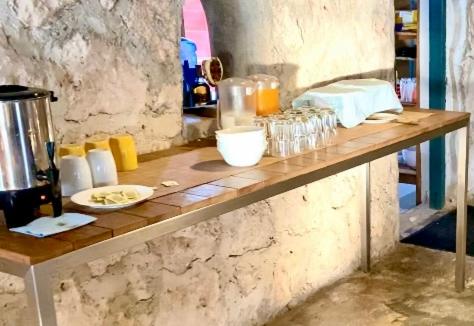 Η κουζίνα ή μικρή κουζίνα στο Casa Cangrejo Xcalak Lodge