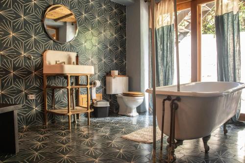 Koupelna v ubytování Hotel Dios