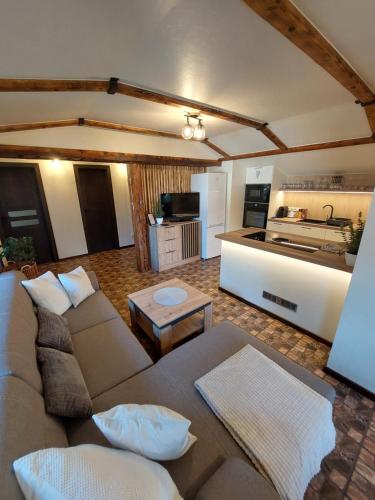 Kuchyň nebo kuchyňský kout v ubytování U Gazdu