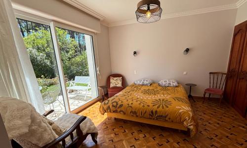 Postel nebo postele na pokoji v ubytování Maison bord de mer