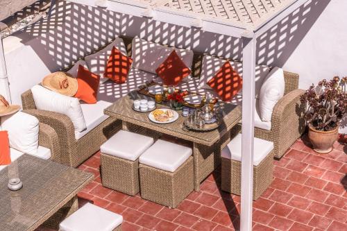 Posezení v ubytování Riad Villa Garance