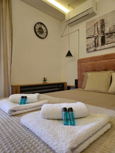Katil atau katil-katil dalam bilik di DM apartman Belgrade Waterfront