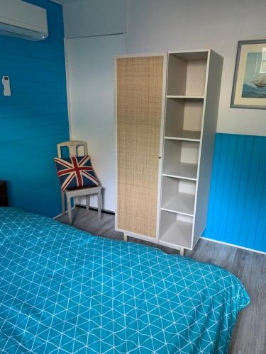 Katil atau katil-katil dalam bilik di Logement Sorbier Wattwiller