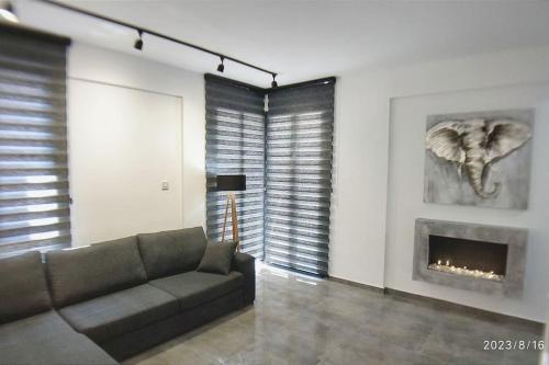 Χώρος καθιστικού στο Relax villa
