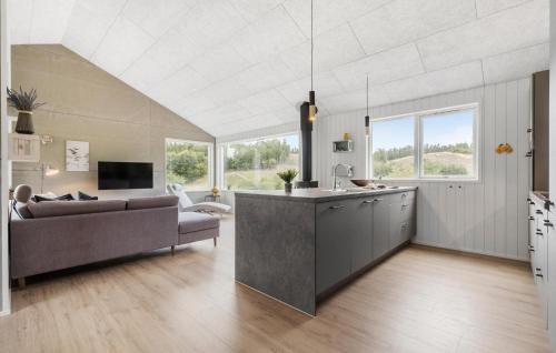 Μια τηλεόραση ή/και κέντρο ψυχαγωγίας στο Amazing Home In Silkeborg With Kitchen