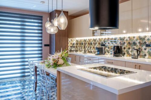 Kuchyň nebo kuchyňský kout v ubytování Anna Suites