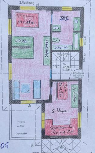 Κάτοψη του Haus 4 Zimmer bei Berlin