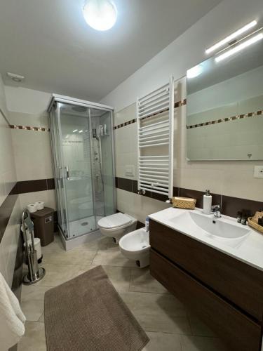 Koupelna v ubytování Casa Vacanze La Rosa Gialla