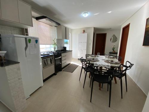 Dapur atau dapur kecil di apartamento no centro