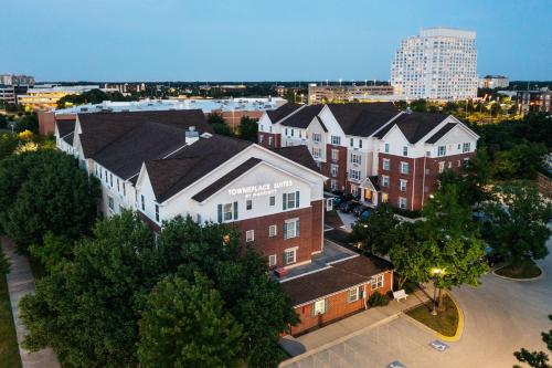 an overhead view of a city with a building at TownePlace Suites Chicago Lombard in Lombard