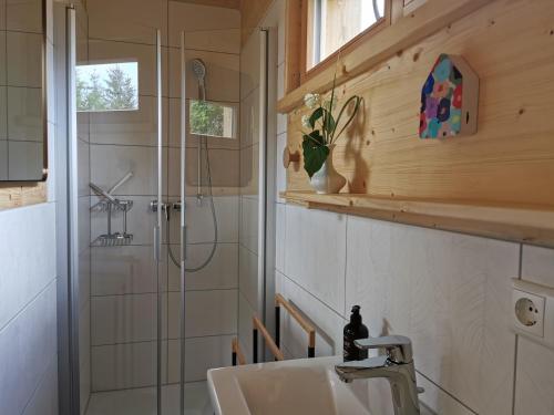 Koupelna v ubytování Wald ist Zukunft