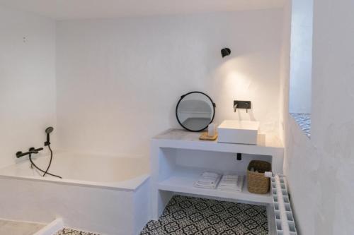 Koupelna v ubytování Casa Clemente