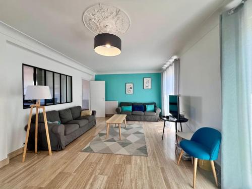 Maison familiale La Fontaine tout confort à 400m de la plage