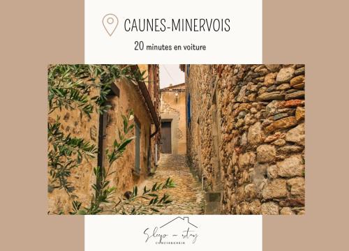 an image of an alley in an italian village at Le Canal - Appartement avec vue 4 personnes in La Redorte
