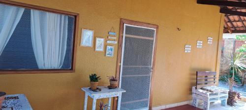 Balkoni atau teres di Casa Strela Jericoacoara