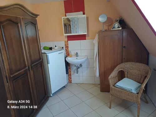 Dapur atau dapur kecil di Ferienwohnung Patzer