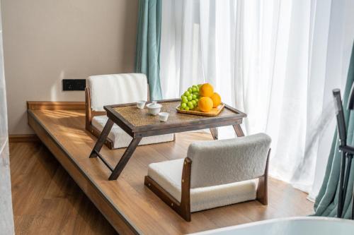 Ruang duduk di 山田心精品民宿 Valley Heart Inn