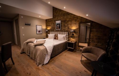 Katil atau katil-katil dalam bilik di Hotel Bügelhof