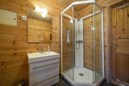 Bilik mandi di Chalet Vrådal - 8p - With Sauna & Hot Tub