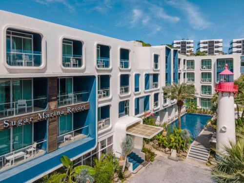an aerial view of the sugar marine resort at Sugar Marina Hotel - NAUTICAL - Kata Beach in Kata Beach