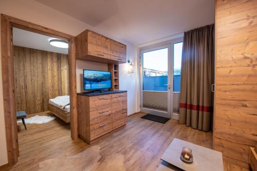 Postel nebo postele na pokoji v ubytování Ferienwohnung 73 - Rosenquarz