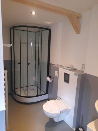 Koupelna v ubytování Ferienhaus Kolbnitz